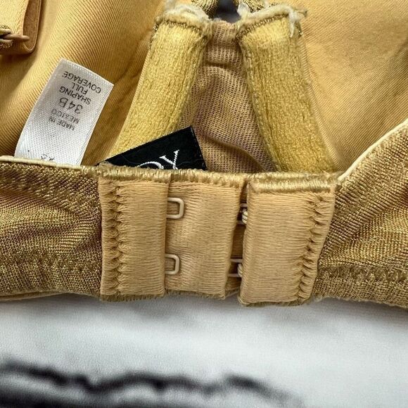 Victoria’s Secret Full Coverage T-Shirt Bra 34B gold Adjustable Straps - Picture 5 of 6
